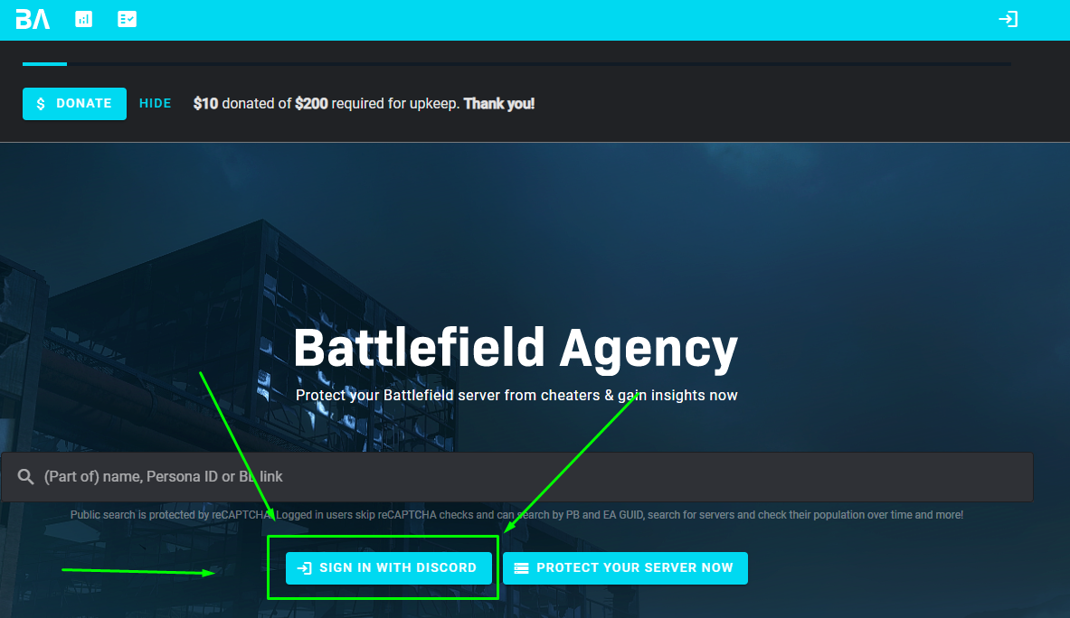 Как подключить Battlefield Agency - Авторизация через Discord